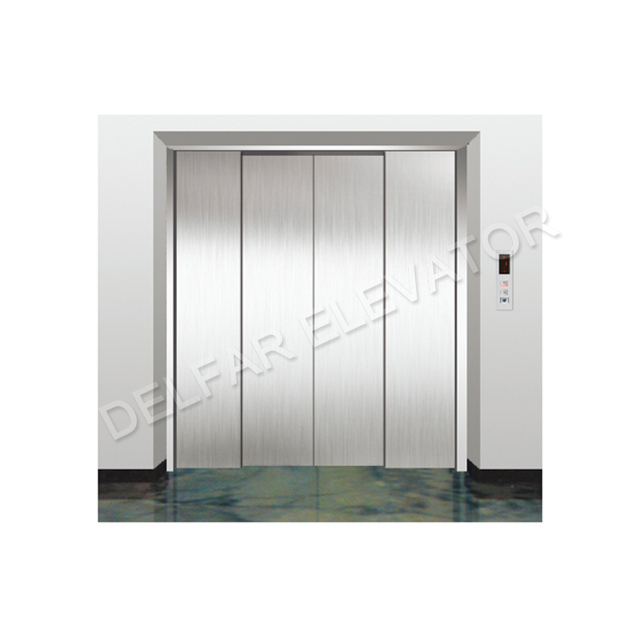 Freight elevator hairline st.st. door
