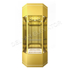 Hot sale Ti-gold mirror diamond shape observation elevator