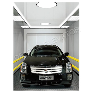 High Quality Hairline St.st. Decoration MRL Car Elevator
