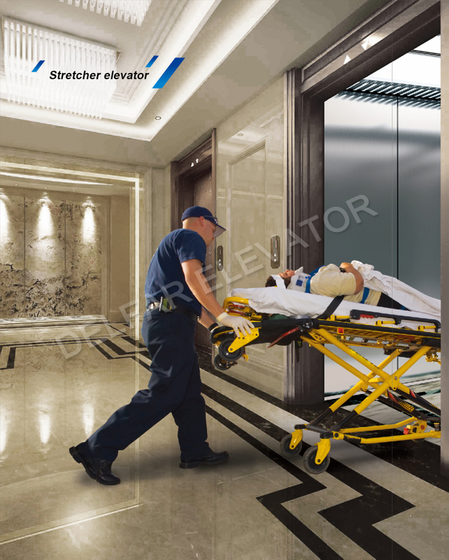 Long type stretcher elevator 