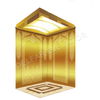Ti-gold Mirror Decoration MRL High Quality Passenger Elevator 
