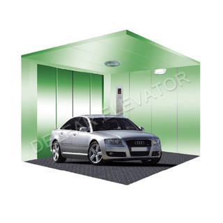 Car Elevator with Painted Steel Decoration